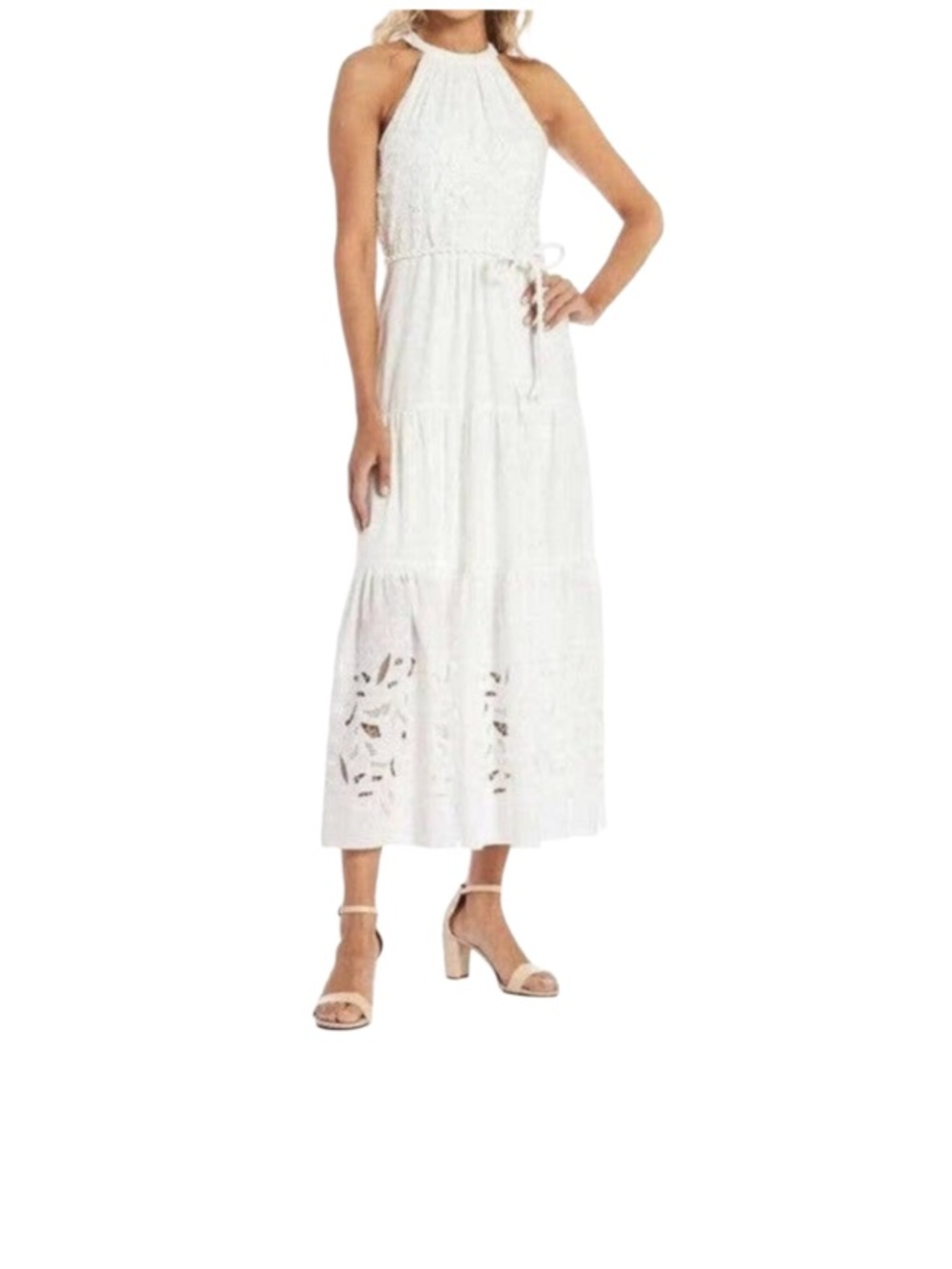 Alex Marie “Angelica" A-Line Halter Neck Sleeveless Maxi Dress. Size 2 NWT